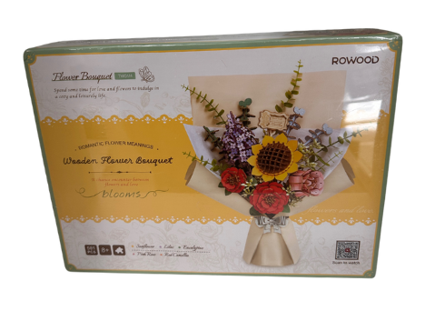 Modern Wooden Puzzle Bouquet of Flower